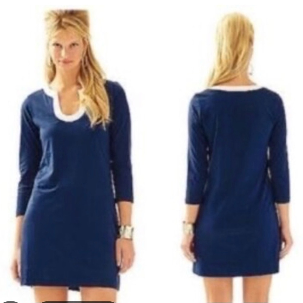 Lilly Pulitzer Marlina Navy Nautical Mini Dress Small - Picture 5 of 5